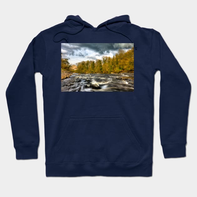 Aysgarth Falls Upper Falls Yorkshire Dales Hoodie by tommysphotos